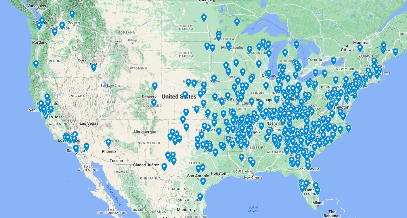 Map of Current members 10-17-24